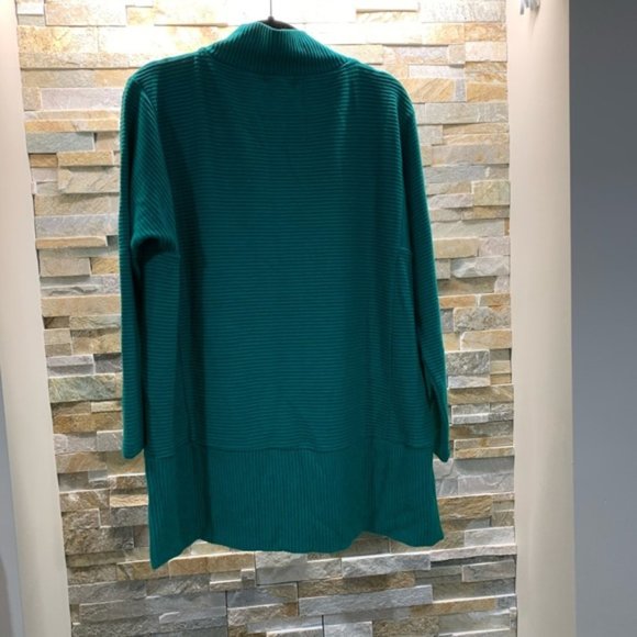 MELLODAY Mock Neck Rib Knit Sweater (Plus Size) - Picture 4 of 6